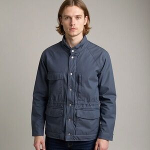 EDDIE BAUER Vintage 90's Goose Down Men's Navy Blue Puffer Jacket Coat